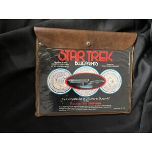 1975 VINTAGE Ballantine "STAR TREK BLUEPRINTS" - MINT PRINTS - 51 years old!